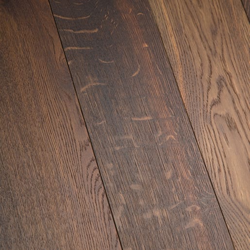 White Oak 9/16" x 5.7" x 2-6' Smoked Light Brush Bona Naturale UV Matte 3.5mm WL Engineered Flooring