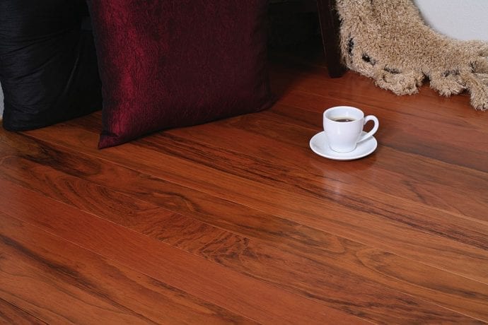 Tarara Amarilla 3/4" x 4" x 1-7' FSC Pure  Prefinished Clear Hardwood Flooring