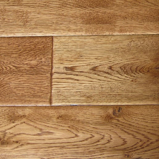 White Oak 11/16" x 4.9" x 1-4' Saddle Handscraped A-B-C-D Prefinished Flooring